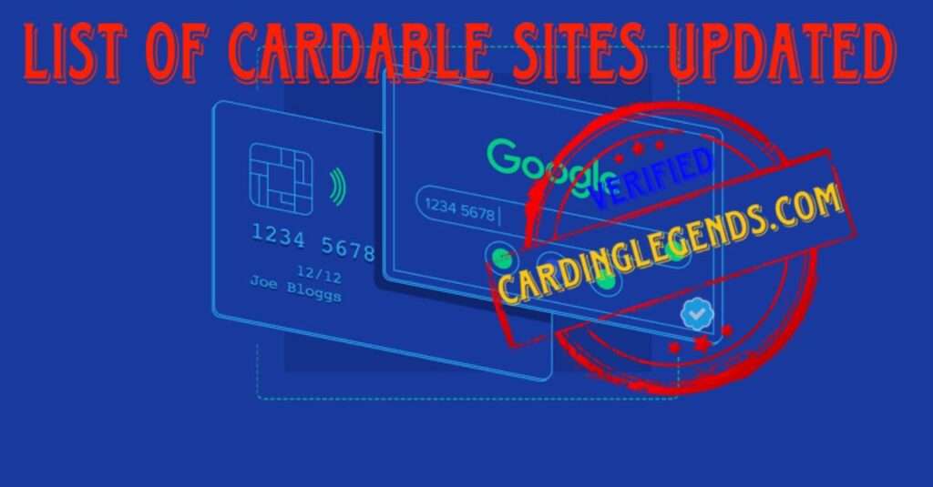 LIST OF CARDABLE SITES