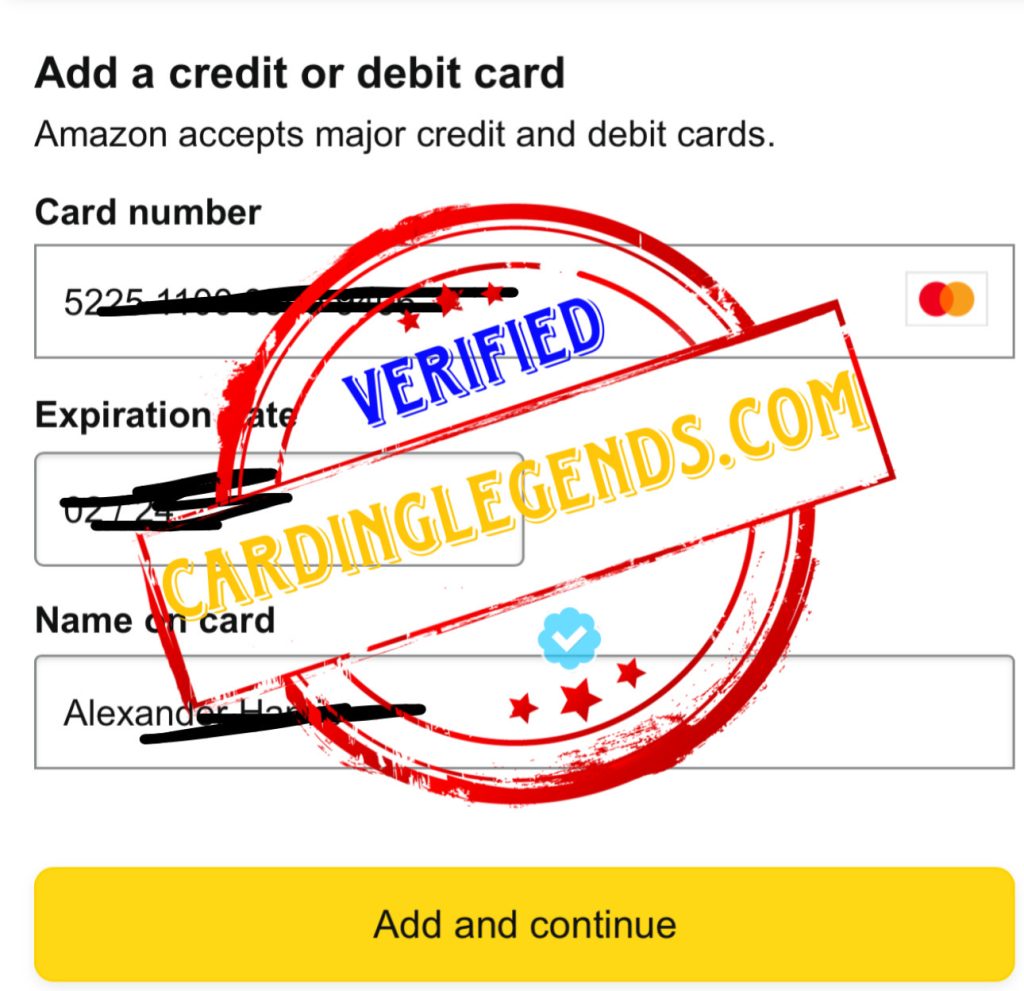 Click on add your card to proceed to the next steps

