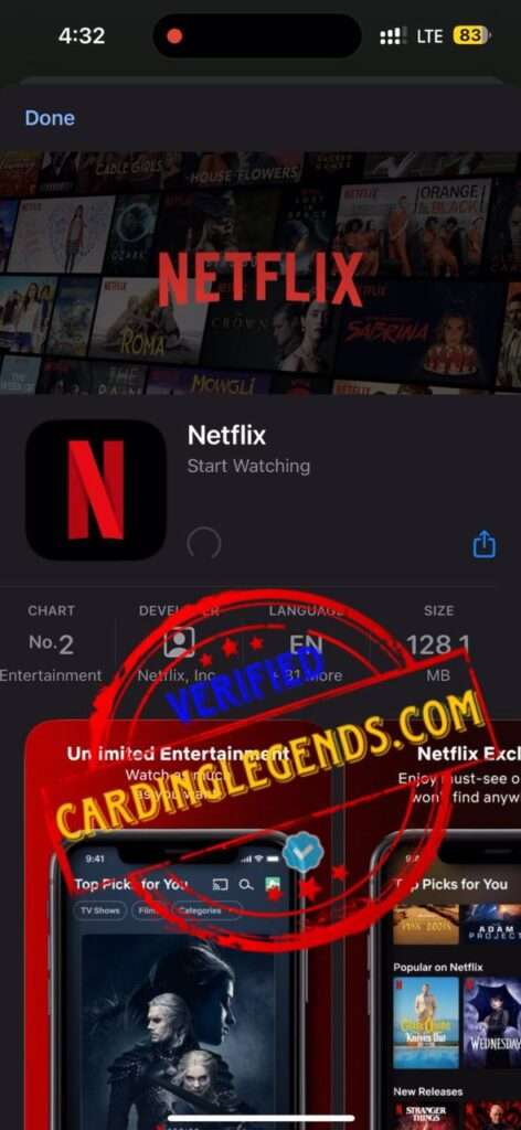 netflix carding method 2023