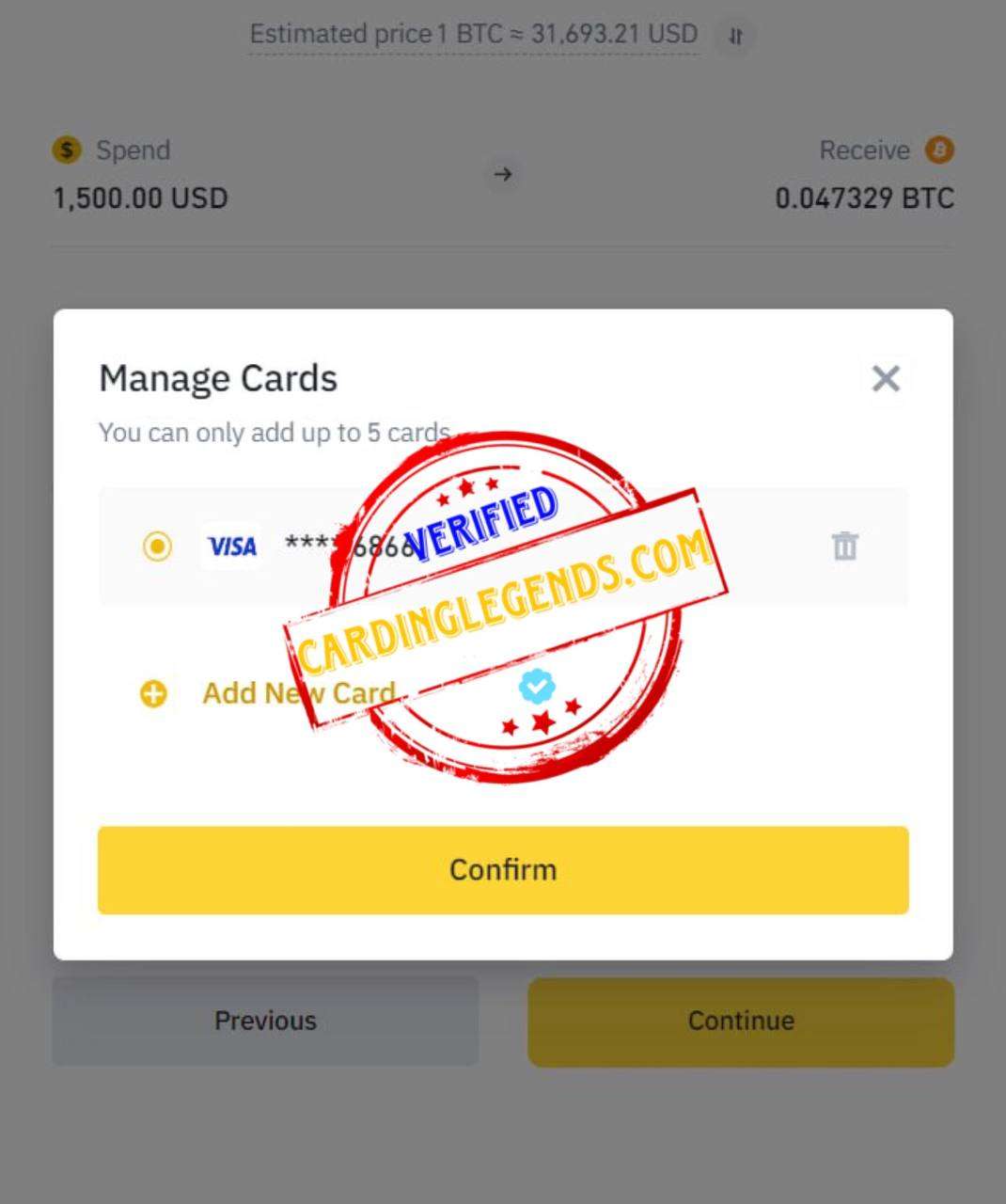 BINANCE CARDING METHOD 2024 EASY CC TO BTC TUTORIAL » The Carders Community