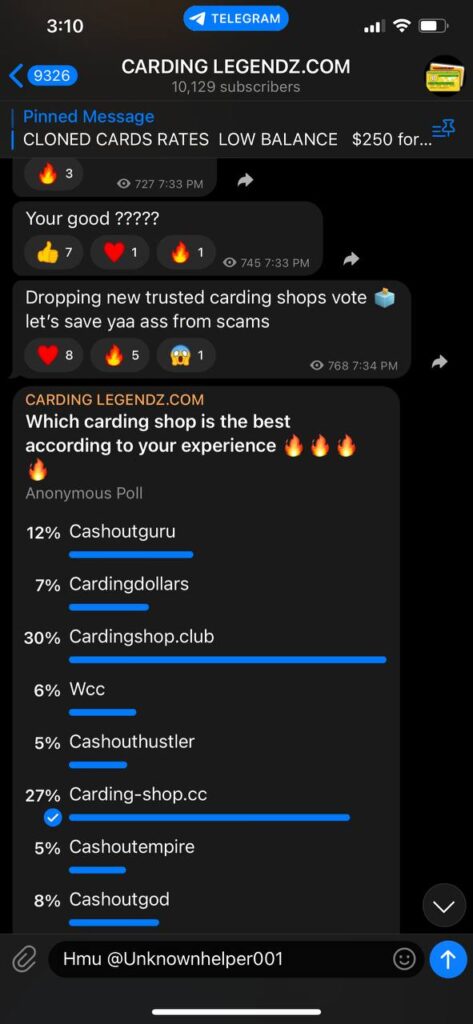 Cardingshop.club and cardingshop.club came out as the best and more trusted lets cash out
