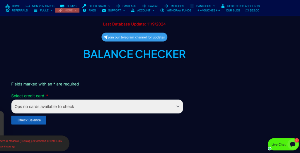 cc balance checker on nonvbvshop.com
every carder must know