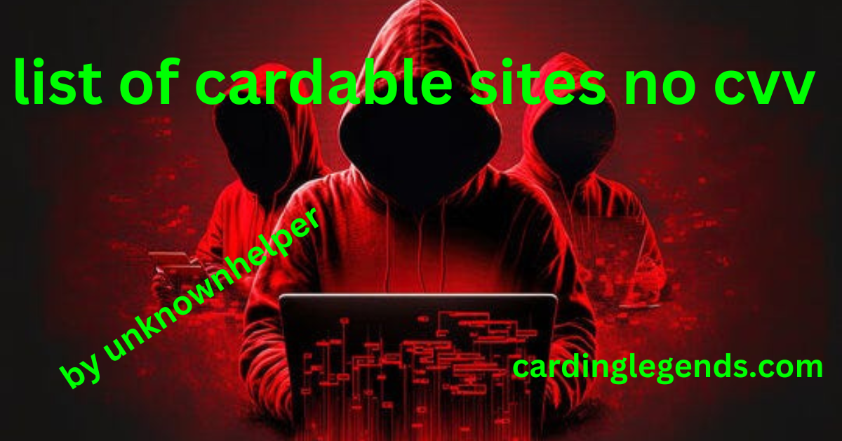 cardable sites no cvv